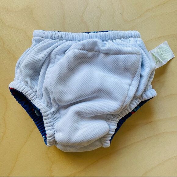 Green Sprouts Boy’s Reusable Absorbent Swim Diaper with Seagulls & Sailboats 12m - Picture 8 of 8
